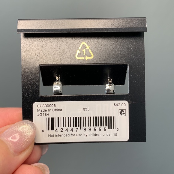 NWT - Givenchy Blue and Silver Drop Earrings - Picture 4 of 7